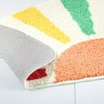 thumbnail image 2 of TOWN & COUNTRY PLAY Hello Sunshine Rainbow Sun Half Circle Shaped Bath Mat, Absorbent Tufted Floor Mat, Non-Slip Backing, Machine Washable, Multicolor, 32.7"x16.5", 2 of 10