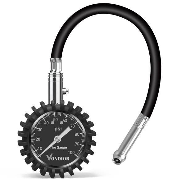 Medidor de presión de neumáticos Vondior 0-100 PSI, esfera luminosa de 2 pulgadas