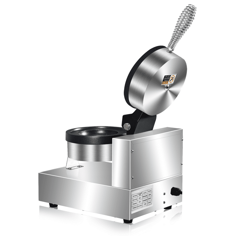 Electric Ice Cream Burger Maker, Single Non-Stick Burger Waffle Making Machine, 1000KW 110V Commerical Ice Cream Sandwich Panini Press