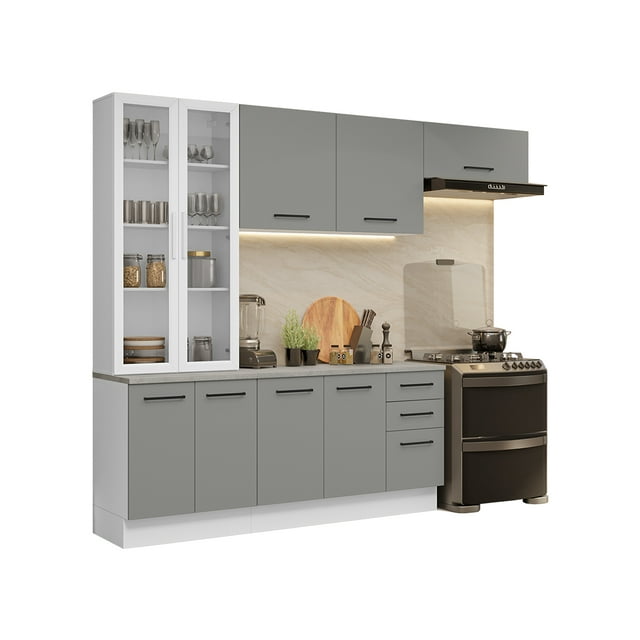 Cocina Integral Completa Armario de Vidrio Madesa Agata BG 11