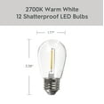thumbnail image 6 of Better Homes & Gardens Commercial Grade Shatterproof LED Edison Outdoor String Lights, Heavy Duty, 28 ft, 12 Count, 6 of 12
