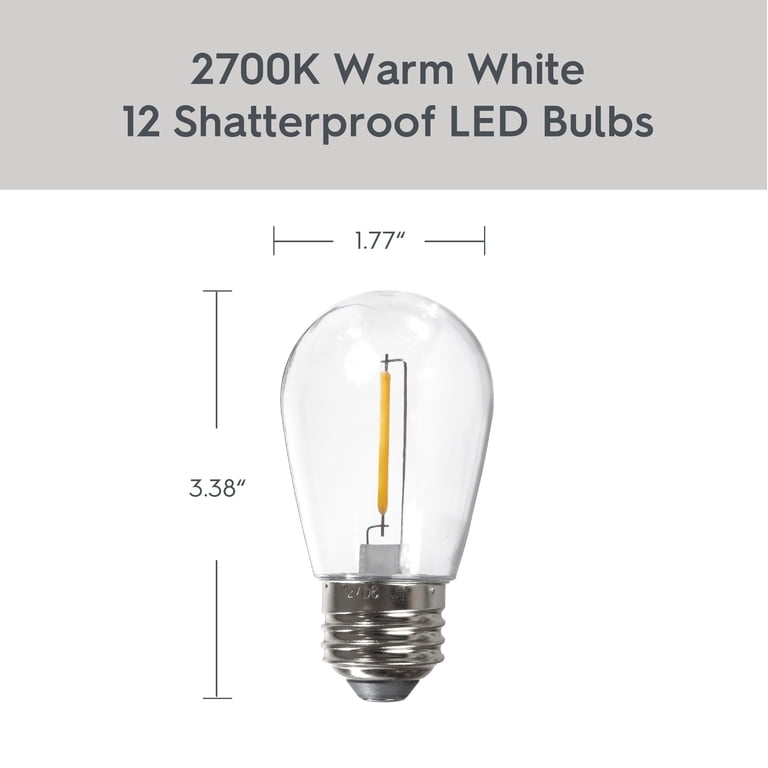 Better Homes & Gardens Edison String Lights, Shatterproof LED, 28ft photo 5