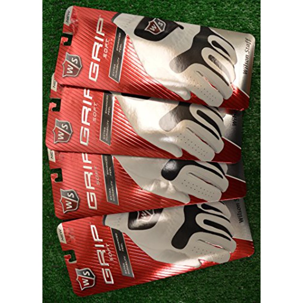 4 Wilson Staff Grip Soft Golf Gloves Left Hand Cadet Large