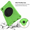 thumbnail image 5 of Kids Case for Samsung Galaxy Tab A7 Lite 8.7" T220/T225 with Pencil Holder/Multi-Function Kickstand-Handle/Shoulder Strap, Protection Duty Shockproof Silicone Cover for A7 Lite 8.7" 2021 - Green, 5 of 7