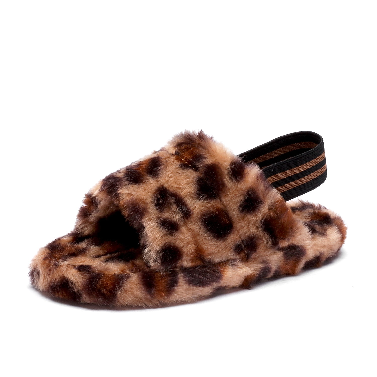 girls cheetah slippers