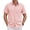 Pink, variant on COOFANDY Men's Casual Button Down Shirts Summer Vacation Short Sleeve Linen Beach Shirts