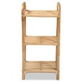 thumbnail image 3 of Baxton Studio Barras Modern Bohemian Natural Brown Finished Rattan 3-Tier Display Shelf, 3 of 6