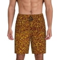 thumbnail image 3 of Lsque Golden Glitter Mens Sleep Pajama Shorts,Short Pajama Pants, Cotton Ultra-Soft Knit-3X-Large, 3 of 9