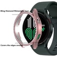 thumbnail image 4 of BRADCET 1/3Pack Bling Hard Watch Case for Samsung Watch 4 Case 40mm 44mm Diamond Shockproof PC Full Shell Protector Protective Cover Bumper for Samsung Watch 4 classic 46mm 44mm Women  Accessories, 4 of 11