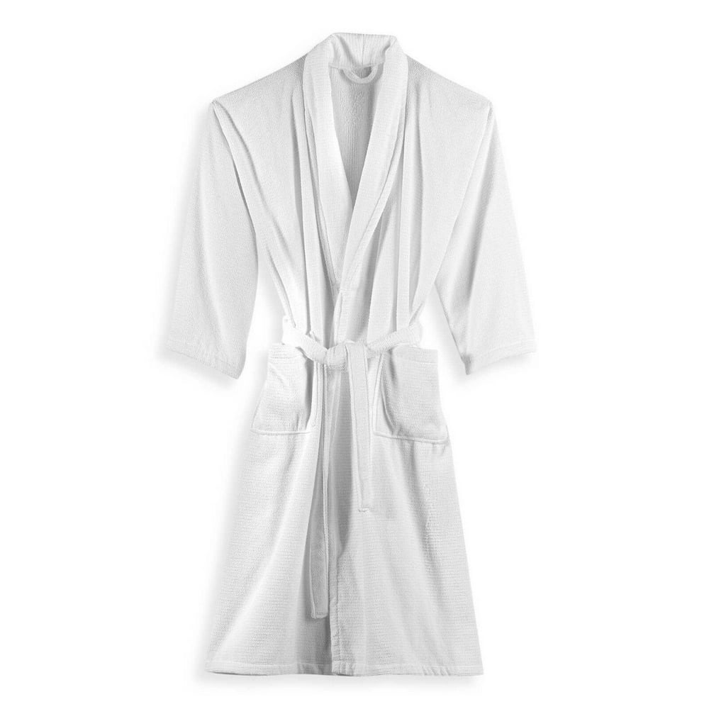 Haven Rustico Cotton Robe White in 46" Large / XL