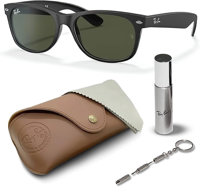 Ray-Ban Men's Original Wayfarer RB2140F-901-52 Black Sunglasses
