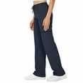 thumbnail image 5 of Cargo Pants for Women Casual High Waisted Baggy Pant Stretchy Wide Leg Drawstring Trousers with Multiple Pockets Navy M, 5 of 9