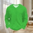 thumbnail image 5 of UVEASISHA Big and Tall V Neck Tshirts for Men Long Sleeve Waffle Knit Shirt Solid Color Regular Fit Pullover Gym Workout Textuered T-Shirts Green 4XL, 5 of 6