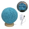 thumbnail image 1 of Luz de mesa Irfora LED redondo Lámpara de mesa Luna Luces nocturnas Lámpara de bola USB Lámpara de escritorio de ratán tejida para sala de estar de dormitorio Irfora Luz de mesa, 1 of 2