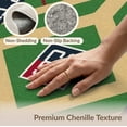 thumbnail image 6 of ODIKA 2'x3' Washable Accent Rug Pet Friendly, Bedside Mat Field Sport Scoreboard Layout With Plate Center Emblem Baseball Flowing Dynamic for Bedroom, Nursery, RV, 6 of 7