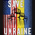 thumbnail image 3 of CafePress - Save Ukraine! America Supports Ukraine T Shirt - Women's Traditional Fit Dark T-Shirt, 3 of 4