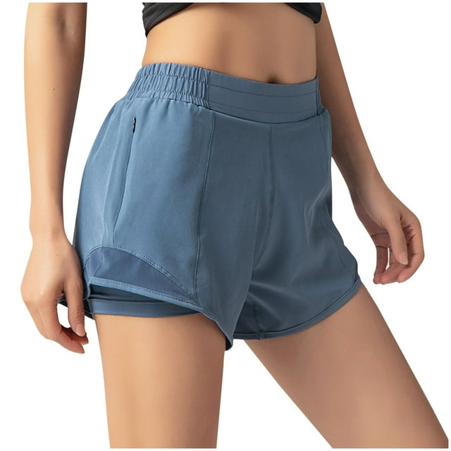 StSilkitty Shorts Athlétiques pour Femmes Été Taille Haute Shorts Élastiques Shorts Légers de Cycliste Course Entraînement