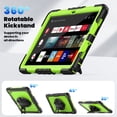 thumbnail image 5 of For Samsung Galaxy Tab A11+/A11 Plus Case 11 inch, 360 Rotating Shockproof Cover with Stand, Screen Protector, Shoulder Strap (2025, SM-X230/X235/X236), Lime PC, 5 of 7