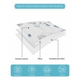 thumbnail image 5 of Quilts Full Size Bedding Set, Blue Floral Spring Lightweight Quilted Comforter, Farmhouse Poppy Botanical Soft Reversible Bedspread Coverlet with Pillow Covers for All Season, 78" x 90", 5 of 7