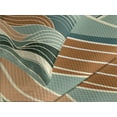 thumbnail image 4 of Ambesonne Monstera Quilted Bedspread Set 3 Pcs, Abstract Landscape Boho, King Size, Evergreen Pale Seafoam, 4 of 5