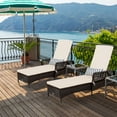 thumbnail image 3 of Patiojoy 2 PCS Patio Chaise Lounge Chair Six-Position Adjustable Outdoor Recliner with Cushion & Pillow, 3 of 10