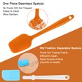 thumbnail image 3 of Unique Bargains 4pcs Kitchen Cooking Silicone Spatula Heat Resistant Flipping Turner Cooking Baking Utensils Bulk, 3 of 7