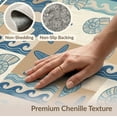 thumbnail image 6 of ODIKA Starfish Ocean Boho Seashell Repeat Bathroom Coral Reef Nautical for Great Room, Indoor Open Concept, Large Living Low Profile Flatwoven, 6 of 7