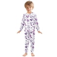 thumbnail image 3 of Sneakers and Heart Pattern Cotton Pajamas 2 Piece Set Sleepwear Soft and Comfortable Homewear Nightwear, 3 of 7