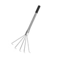thumbnail image 1 of JIEMUCES Handheld Weeding Rake Stainless Steel Hand Rake with 5 Teeth Heavy Duty Gardening Rake for Cultivating Loosening Soil Spreading Mulch, 1 of 8