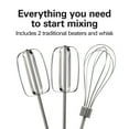 thumbnail image 5 of Hamilton Beach 6-Speed Electric Hand Mixer, with QuickBurst, Storage Case & 3 Attachments, Mixer for Kitchen, White, 5 of 11