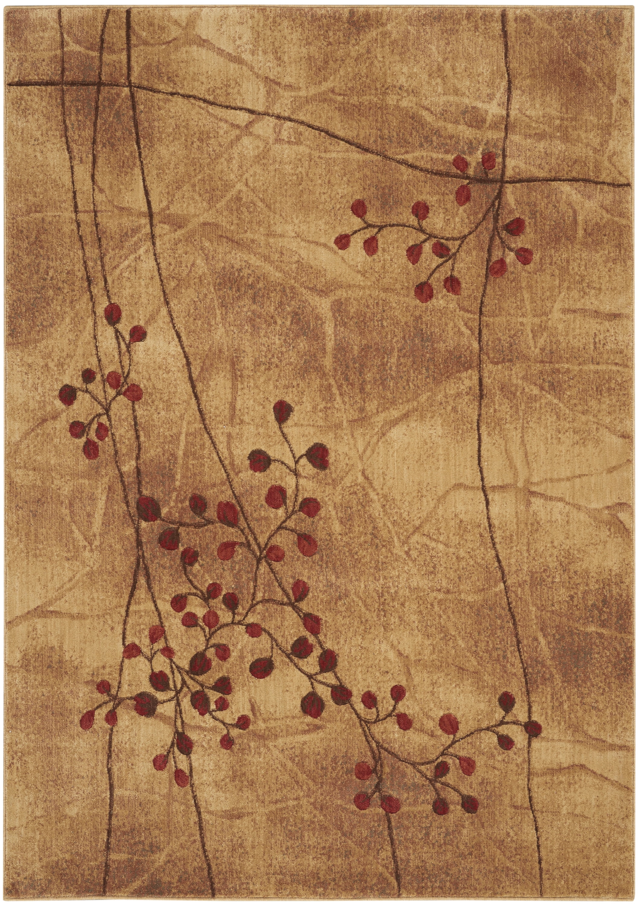Nourison Somerset Nature Latte 5'3" x 7'5" Area Rug, (5x7)