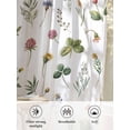 thumbnail image 6 of Sheer Curtains 72 Inches Long, Botanical Flower Semi Sheer Curtains Light Filtering Window Treatment, Spring Watercolor Floral Leaf Plant Privacy Voile Drapes for Living Room Bedroom 52x72 Inch, 6 of 7