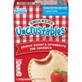 Smucker's Uncrustables Peanut Butter & Strawberry Jam Sandwich, 8 oz, 4 Count (Frozen)