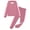 Pink, variant on Toddler Outfits for Girls Sets Two Piece Color For And Boys Casual Hoodie Long Sleeve Fashion Sweatshirt And Sweatpants Casual Clothes Set 2-3 Years