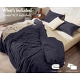 thumbnail image 2 of RUVANTI 100% Cotton Waffle Weave King Duvet Cover Set - Pre-Washed Soft Cozy Textured Bedding, 3-Piece, 8 Corner Ties, Breathable, Charcoal (Big Box), 2 of 8