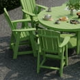 thumbnail image 3 of Wildridge Heritage 7-Piece 60" Pub Counter Set, Lime Green - Outdoor Weather Resistant Recycled Plastic Furniture for Patio, 3 of 7