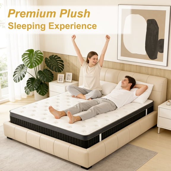 12 Inch Queen Cooling Gel Memory Foam Medium Firm Hybrid Mattress
