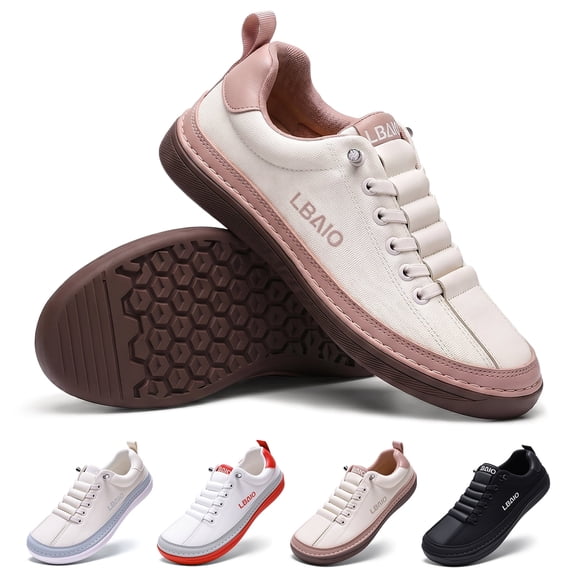 LBAIO Barefoot Minimalist Shoes Womens Mens Zero Drop Wide Width Slip-on Canvas Sneaker
