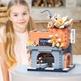 thumbnail image 6 of HI-REEKE Architecture Mini Building Block Set Vanilla Milk Tea Shop Building Toy Multi Color, 6 of 7
