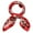 Red-Floral, variant on INSPIRE CHIC Women's Square Kerchief Floral Leopard Polka Dots Striped Print Neck Scarf Shawl Red-Floral 19.68 x 19.68''