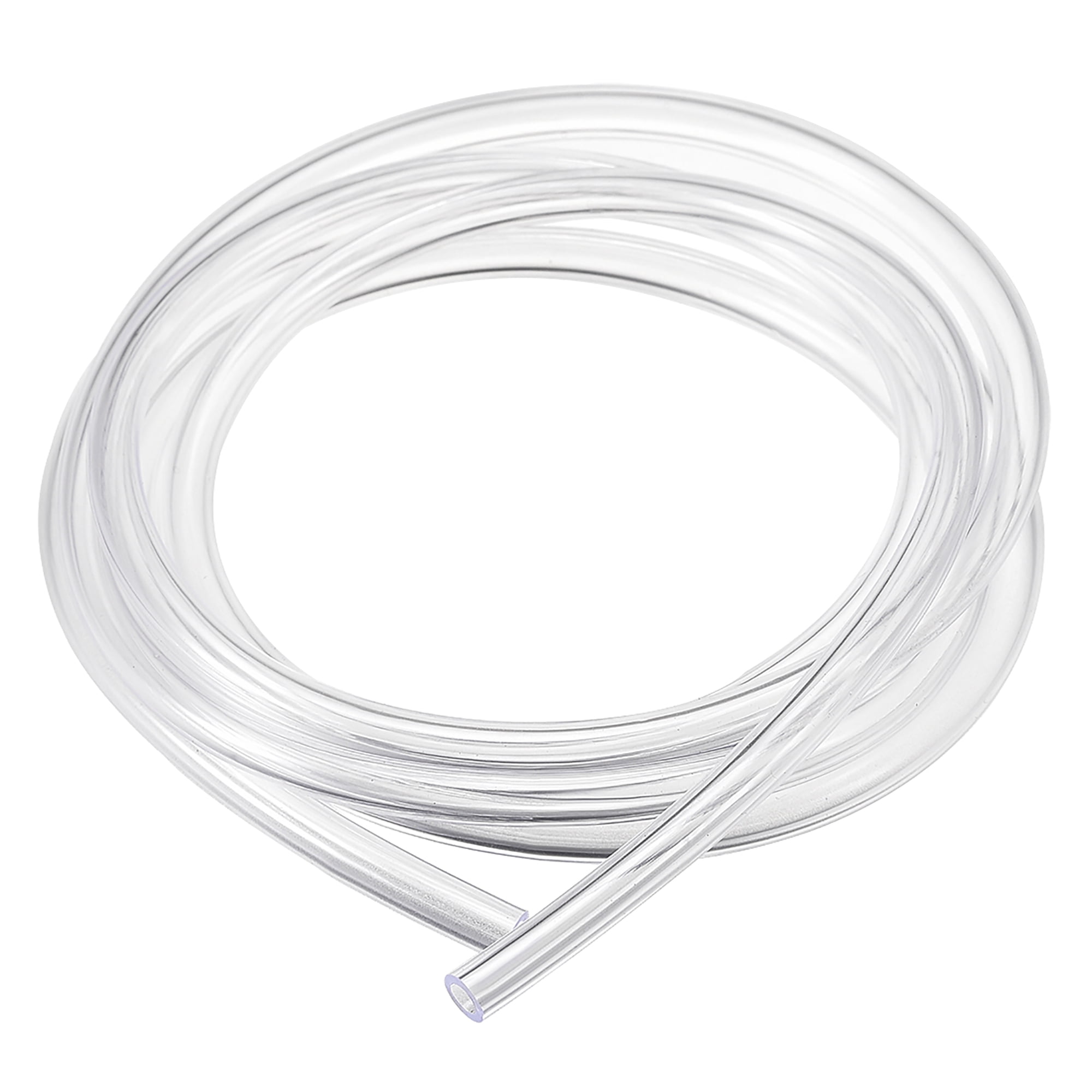 Uxcell PVC Hose Tube, 4mm(0.15") ID x 6mm(0.23") OD 1.5m Clear Vinyl