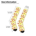 thumbnail image 5 of Daiia Sports Socks Lemon Orange Printed Novelty Crew Socks for Men Women Knee High Socks Cotton Socks Soft & Breathable Support Unisex Socks, 5 of 9