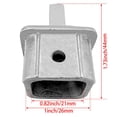 thumbnail image 2 of Embout à Oeil Interne Carré Convient aux Tubes Carrés Raccords de Dessus Bimini en Acier Inoxydable Yacht, 2 of 6