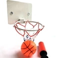 thumbnail image 5 of Mini canasta de baloncesto de PC con ventosa, juego de interior, sin taladros, inflable, para niños y niñas, para jugar en casa o en el aula, ejercicio, estampado aleatorio, 120 g, 5 of 5