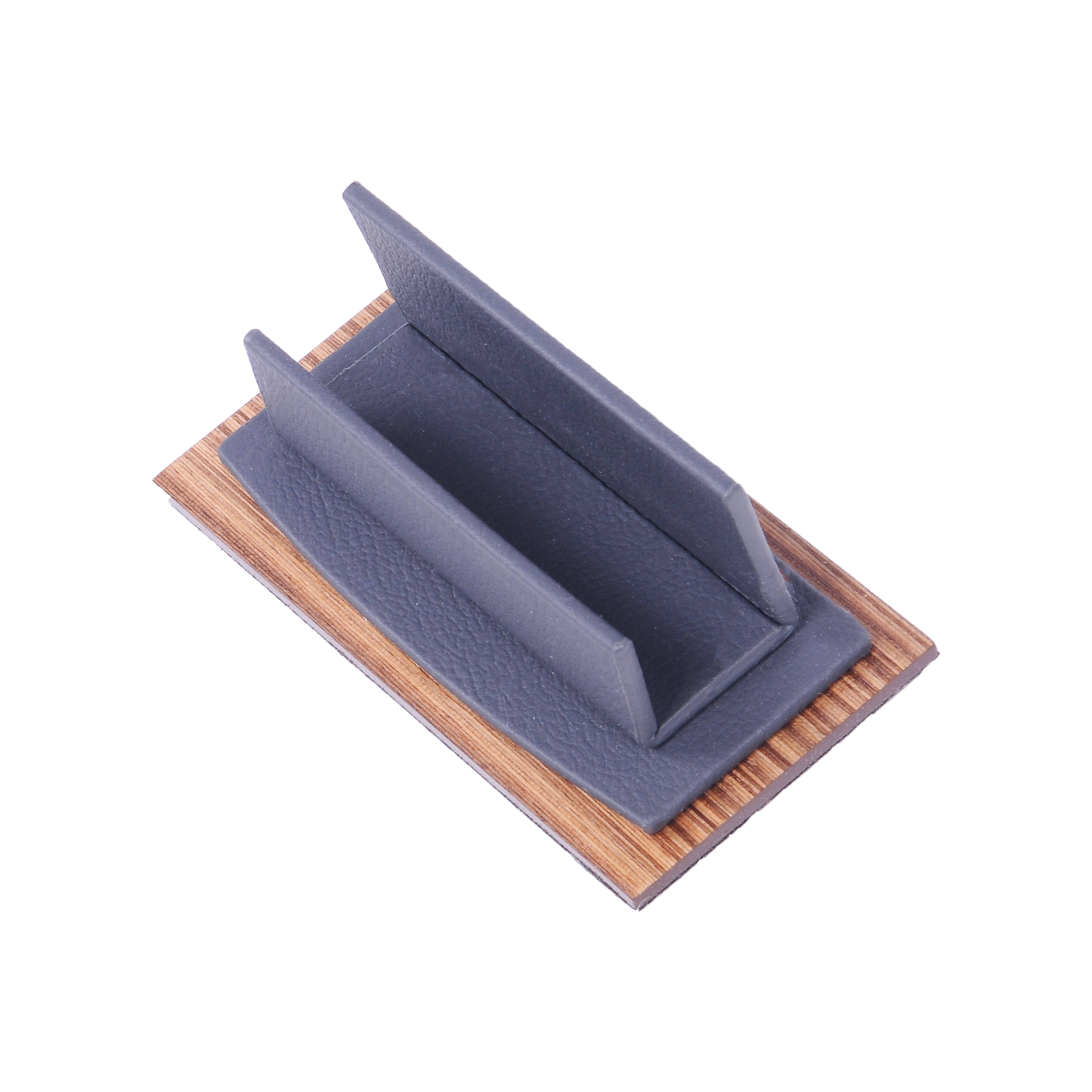 Lux Leather Desk Accessories - Leather Desk Organizer -Desk Organizer for Men Walnut Wood Combination Best Gift for Lawyers, Managers and Bosses - Desk Mat - 10 PCS