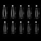 thumbnail image 2 of Uñas Postizas Brillar Bailarina Ataúd Largo 500 Piezas Transparentes, 2 of 5