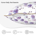 thumbnail image 5 of Xecao Orchids Flowers Print Soft Velvet Decorative Throw Pillow Covers, Square Cushion Cases for Bed, Sofa, Living Room, Car, and Indoor Outdoor Use-16"x16", 5 of 8