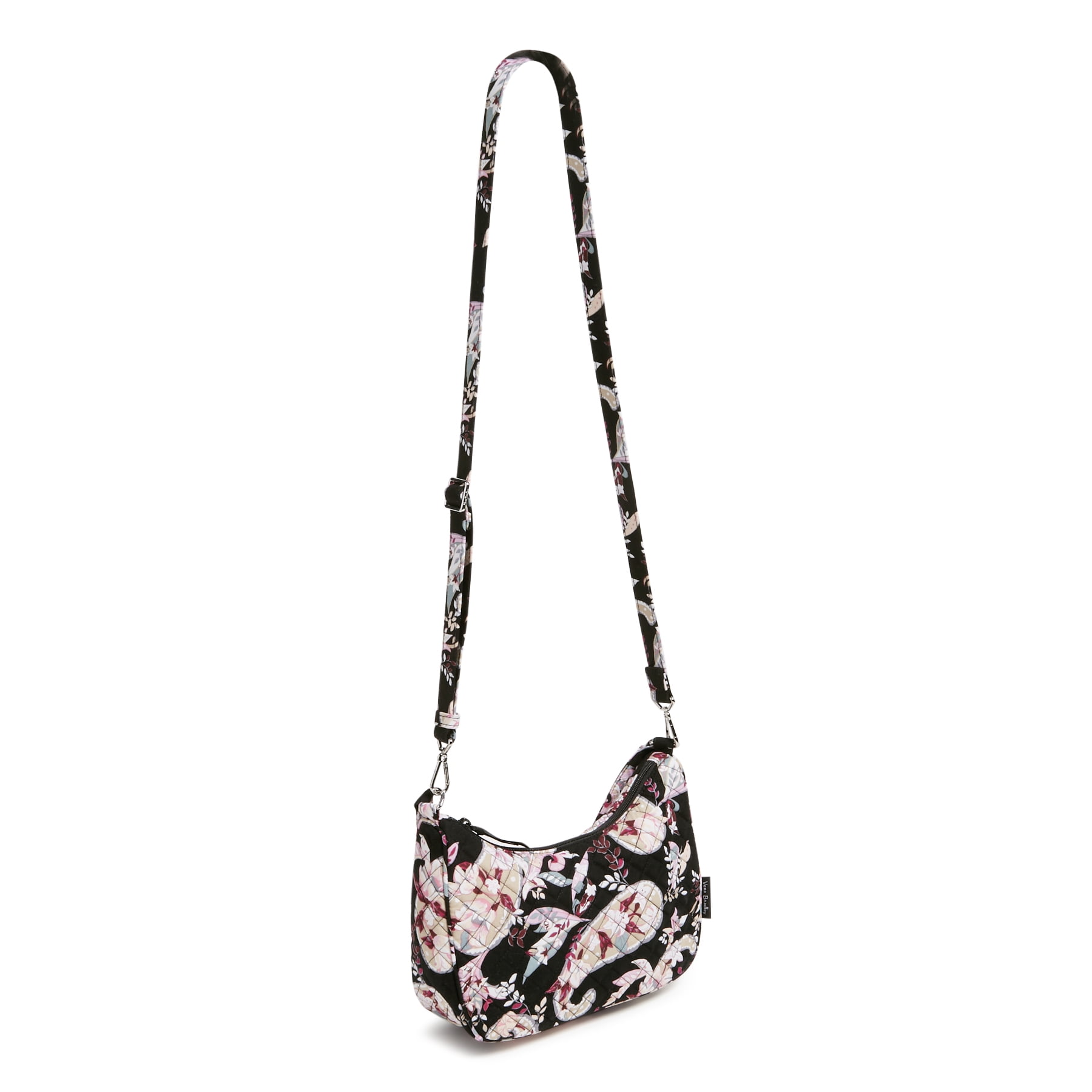 Vera Bradley Women's Cotton Frannie Crescent Crossbody Bag Botanical Paisley