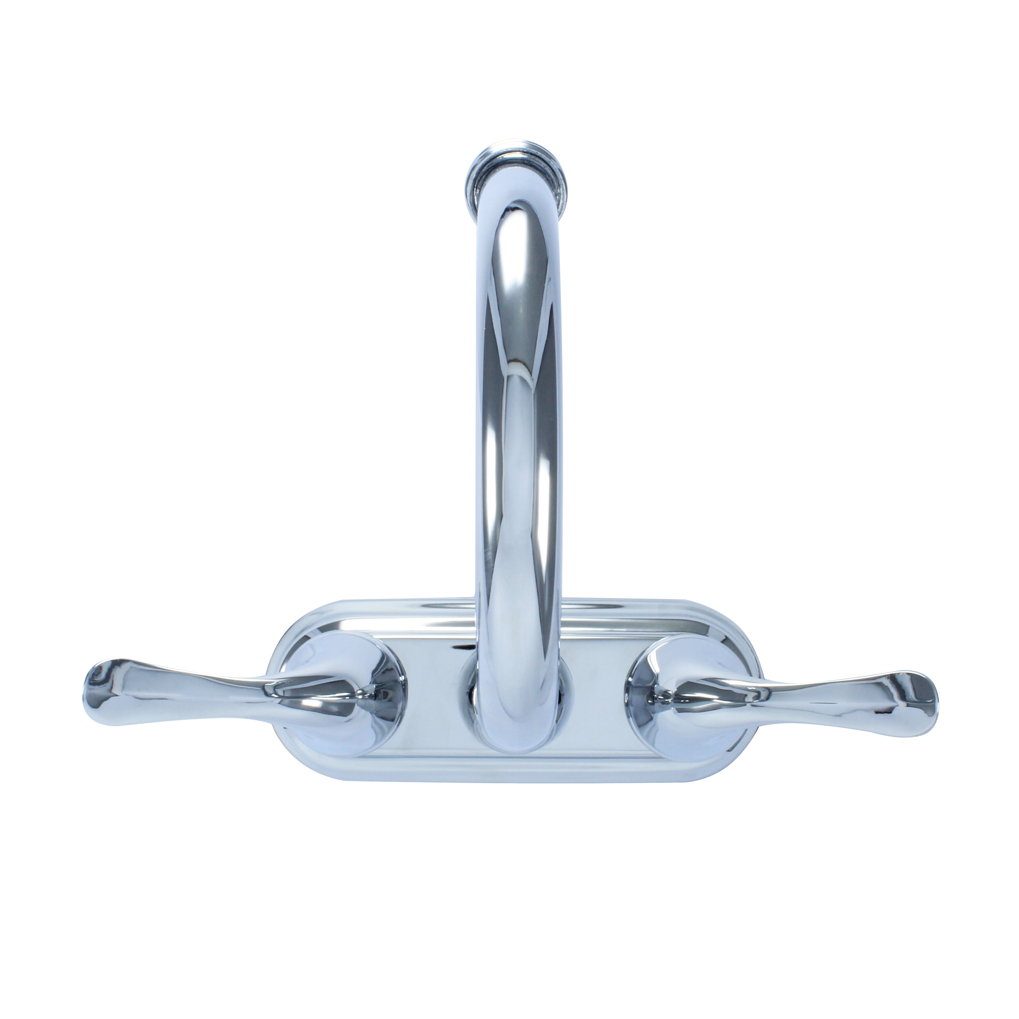 Hybrid Metal Deck Lavatory Bathroom Faucet Double Handle,360 Degree Swivel High Arc & Pop-up Included Chrome
