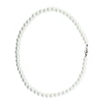 thumbnail image 2 of White   Jewelry Imitation Pearl Necklace w Metal Clasp, 2 of 5